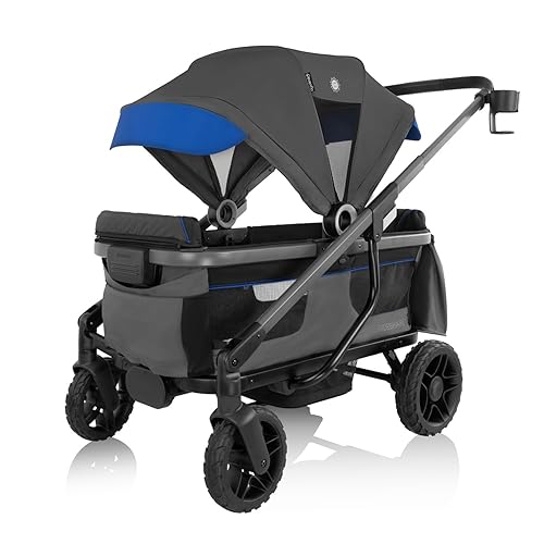 Evenflo Shyft Rideshare All-Terrain Performance Stroller Wagon (Electric Blue) - Jamouz