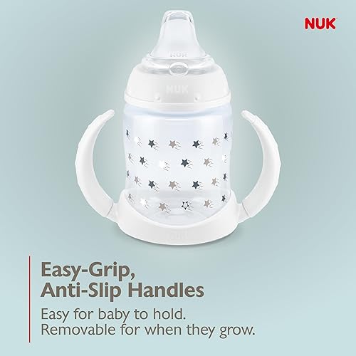 NUK Learner Cup, 6+ Months, Timeless Collection,  Exclusive, 5 Oz, Pack of 2 – BPA Free, Spill Proof Sippy Cup - Jamouz