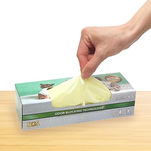 BOS, Odor-Sealing Dirty Diaper Trash Bags - Disposable Bags - Scent & Smell Free (Color: Cream Yellow) (Pack of 1) - Jamouz