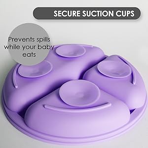 Baby - Silicone Baby Tableware - Baby Suction Plate - Silicone Baby Plate Set