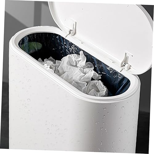 Generic 10pcs Switch Lock Trashcan Lock Trash Bin Lock Replacement Buckles for Trashcan Household Waste Bin Clip Latches Trashcan Supplies Trashcan Buckle White Button Plastic Garbage Can - Jamouz