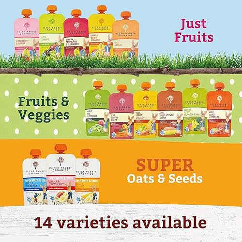 Pumpkin Tree Organics Super Oats & Seeds, Banana & Strawberry, 4 Ounce (Pack of 10) - Jamouz
