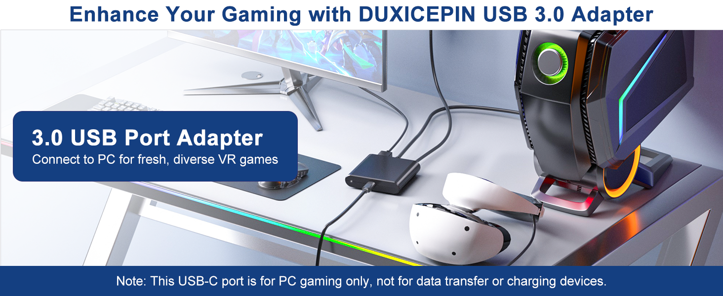 3.0 USB Port Adapter Connect to PC for fresh, diverse VR games