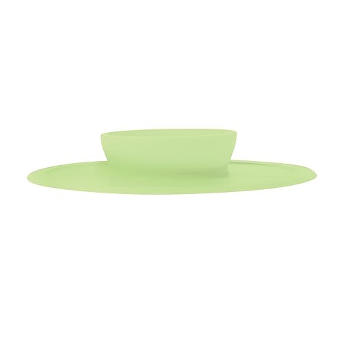 Nuby Sure Grip Silicone Feeding Bowl - Toddler Suction Plate - 6+ Months - Aqua - Jamouz