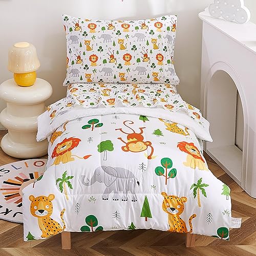 Viviland Boys Gamer Toddler Comforter Sets, Soft Toddler Bedding Set, Video Game Microfiber Toddler Bed Set - Jamouz