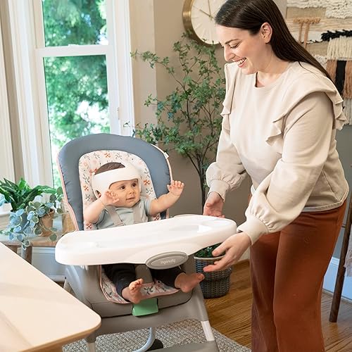 Ingenuity Full Course 6-in-1 High Chair - Baby to 5 Years Old, 6 Convertible Modes, 2 Dishwasher Safe Trays - Astro, 13108 - Jamouz
