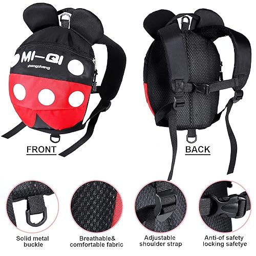 CZSYZCZS Toddlers Leash + Anti Lost Wrist Link Child Kids Safety Harness Kids Walking Wristband Assistant Strap Belt (pink) - Jamouz