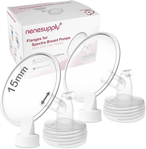 Nenesupply 2pc 17mm Flanges Compatible with Spectra S1 Spectra S2 Synergy Gold Breastpumps Replacement to Spectra Pump Parts and Spectra Flange Replace Spectra S2 Parts and Spectra 17mm - Jamouz