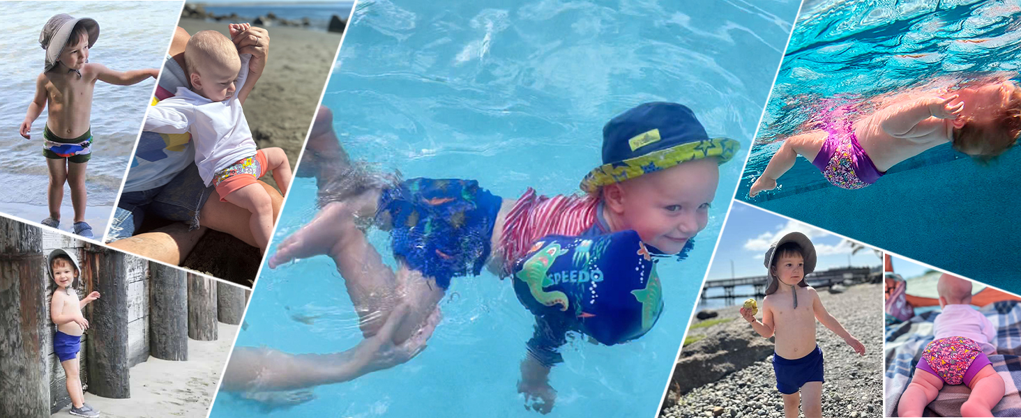 infant adjustable little waterproof underwear baby cloth diapers for toddlers Swim Lesson 2T-5T