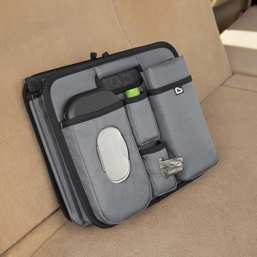 Munchkin Brica Out-n-About Trunk and Car Organizer with Diaper Changing Station, Collapsible, Grey - Jamouz