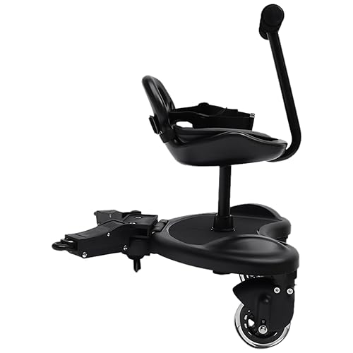2-in-1 Stroller Board with Detachable Seat, Universal Stroller Board, Step Stand Ride-On Pedal, Holds Children Up to 55lbs - Jamouz