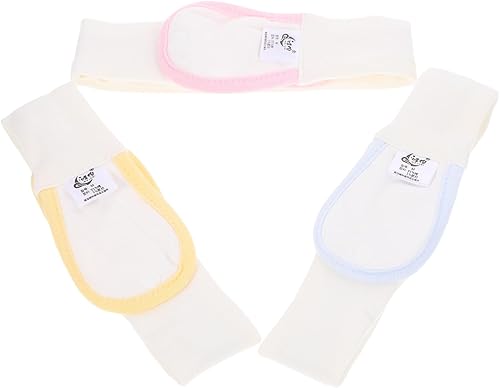 3pcs Toddler Diaper Fixing Belts - Newborn Nappy Clips, Cotton Soft Navel Stickers - Jamouz