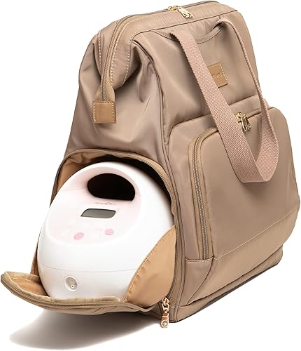 Sarah Wells Norah Breast Pump Backpack (Latte) - Jamouz