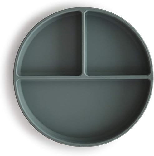 mushie Silicone Suction Plate | BPA-Free Non-Slip Design (Ivory) - Jamouz