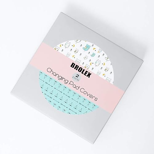 Stretchy Changing Pad Covers for Boys Girls,2 Pack Jersey Knit,Elephant & Whale - Jamouz