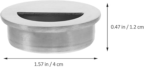 ARTIBETTER 5sets Half Round Furniture Handle Kitchen Cabinet Door Handles Door Knobs Drawer Pull Closet Internal Push Pull Door Handles Door Hanger Bins Dresser Knobs Matte Stainless 4pcs*5 - Jamouz