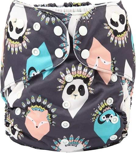 2 to 7 Years Old Junior Big Cloth Diaper Pocket Reusable Baby Kids Toddler (Be Brave) - Jamouz