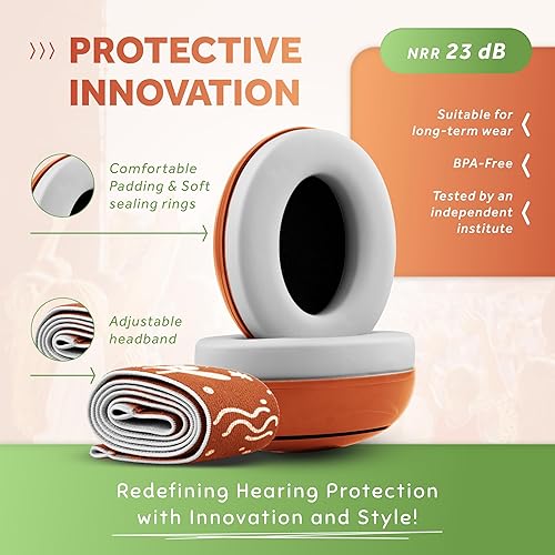 Schallwerk ® Mini+ Baby Ear Muffs – Noise Protection for Babies, Infants, Toddlers – CE & ANSI Certified Headphones - Jamouz