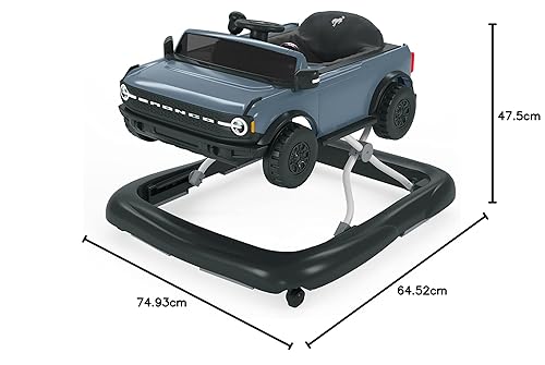 Bright Starts Ford F-150 4-in-1 Agate Black Baby Activity Center & Push Walker with Removable Interactive Steering Wheel-Toy, 6 Months and up - Jamouz