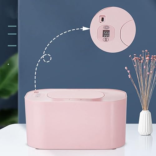 Baby Wipes Warmer, Baby Wipe Warmer And Baby Wet Wipes Dispenser,Wet Wipe Warmer PP Intelligent Adjustable Temperature Safe To Use Infant Wipes Heater Wireless Car Charging(White) - Jamouz
