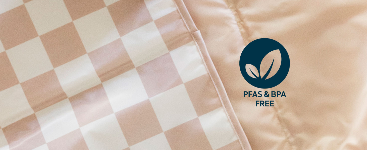 Tiny Twinkle Mess-proof fabric is PFAS and BPA free