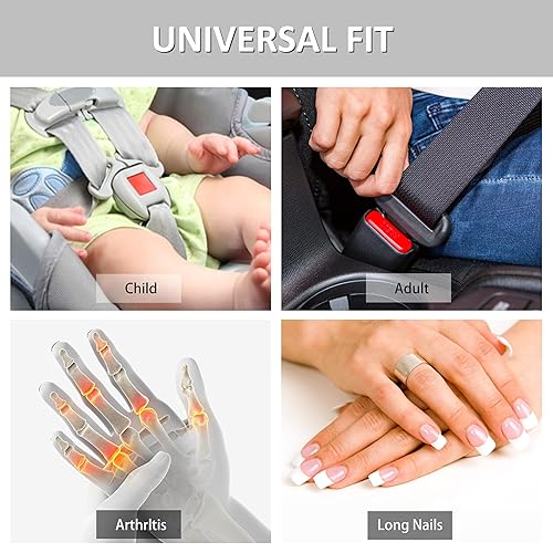 Buckle Release Tool - Compatible with Baby Car Seat, Stroller, Vehicle Buckle & Other Push Button Device - Easy Buckle Release Aid for Arthritis, Long Nails & Elderly - Jamouz