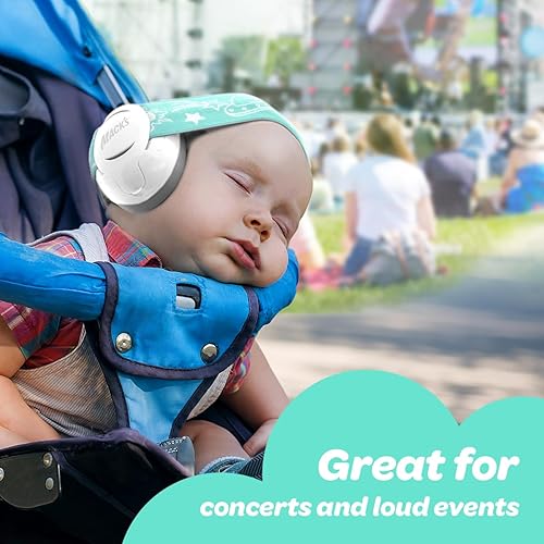 Mack's Baby Muffs | Baby Ear Muffs Noise Protection | High NRR | Noise Cancelling Headphones for Babies & Toddlers - Jamouz