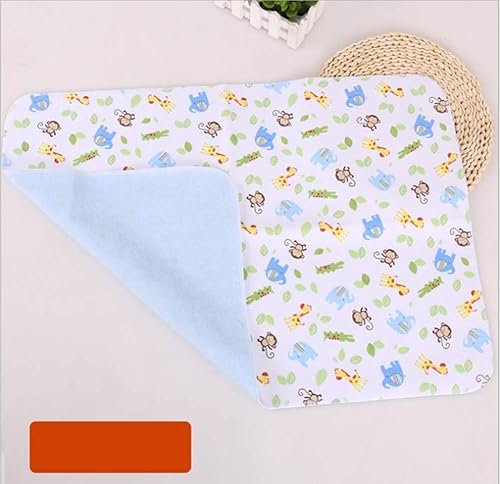 4pcs Pack Monvecle Baby Infant Cotton Waterproof Changing Pads Washable Resuable Diapers Liners Mats Small 18'x12' - Jamouz