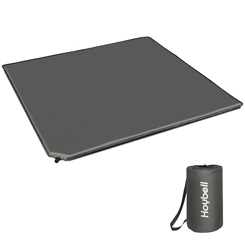 Baby Mat Compatible with 50x50 inch Playpen, Self Inflating Mattress Play Yard Pad with Carry Case, Portable and Comfortable – Dark Grey - Jamouz