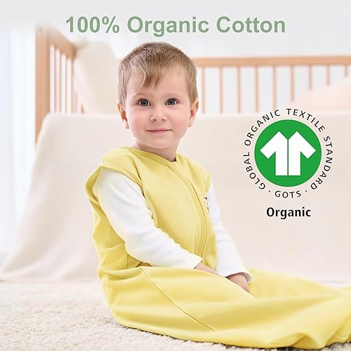Yoofoss Baby Sleep Sack 6-12 Months Wearable Blanket for Babies 100% Cotton 2-Way Zipper TOG 0.5 Toddler Sleeping Sack 3 Pack, Soft Lightweight Sleep Sacks - Jamouz