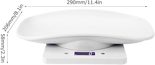 Fdit 10kg/1g Digital Small Pet Weight Toddler Scale Infant Scale Measure Babies Pets Accurately for Cats Dogs Measure Tool Electronic Kitchen Scale - Jamouz