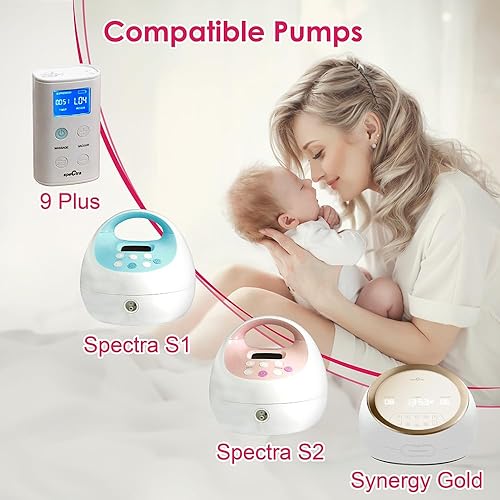Nenesupply 2pc 17mm Flanges Compatible with Spectra S1 Spectra S2 Synergy Gold Breastpumps Replacement to Spectra Pump Parts and Spectra Flange Replace Spectra S2 Parts and Spectra 17mm - Jamouz