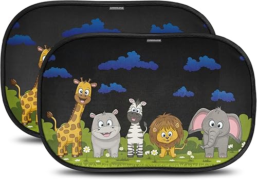 Car Window Shade for Baby with Certified UV-Protection 2 Pack - 20'x12' - Jamouz