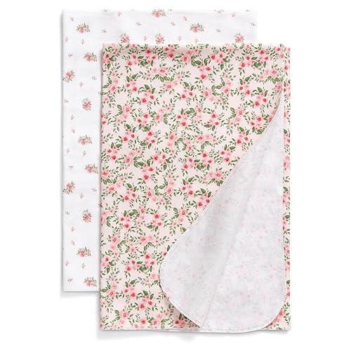 Delta Children 100% Cotton Flannel Baby Receiving Blankets for Girls and Boys – 30x30 Inches (Pack of 2), Safari Friends - Jamouz