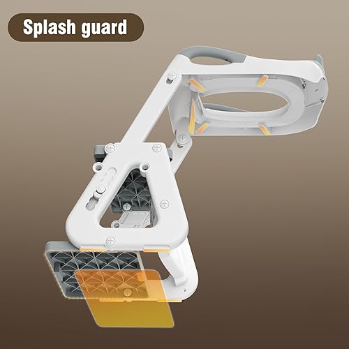 Potty Training Toilet Seat with Step Stool Ladder, Detachable Triangular Stabilized Base 2-IN-1 Toddler Toilet Seat with Splash Guard, Anti-Slip Pad, and Step Stool (Elegant Grey) - Jamouz
