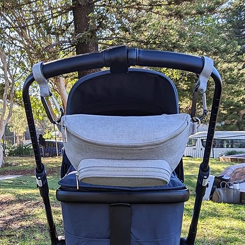 Suessie Fanny Pack Diaper Bag - with Baby Changing Pad & Waterproof Wipes Pocket - Stroller Organizer - Jamouz