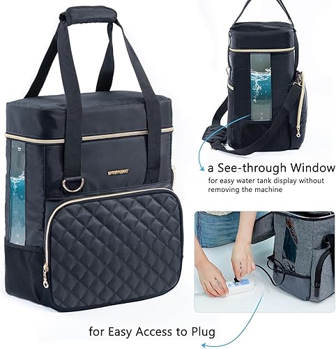 SFYBYHEART Carrying Case Compatible with Baby Brezza Formula Pro Advanced Formula Dispenser Machine Carrying Bag - Baby Formula Mixer Travel Bag with Pockets for Baby Essential, Pumps, Baby Bottles - Jamouz