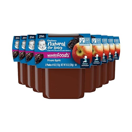 Gerber 2nd Foods Banana Blackberry Blueberry 4 Ounce Tubs, 2 Count (Pack of 8) - Jamouz