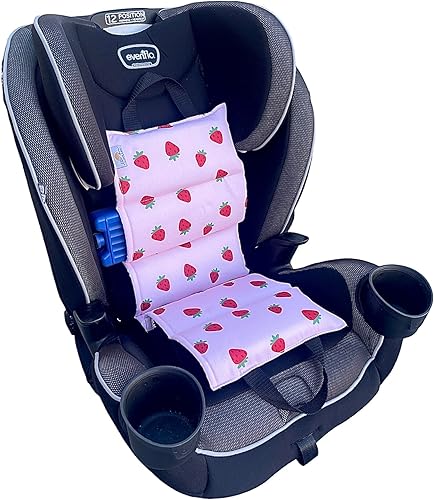 Original Car Seat Cooler Washable Insulated Ice Pack Infant Car Seat Cooling Cushion Mat for Hot Weather Multifunctional Baby Cooling Pad (Strawberry) - Jamouz