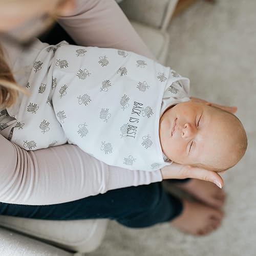 HALO 100% Cotton Sleepsack Swaddle, 3-Way Adjustable Wearable Blanket, TOG 1.5, Baby Blue, Newborn, 0-3 Months - Jamouz