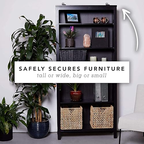 Bébé Earth Anti-Tip Straps (8-Pack) - Baby Proofing & Child Safety Kit, White - Jamouz