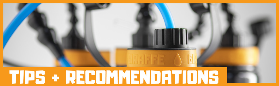 drinking tube check valve tips recommendations