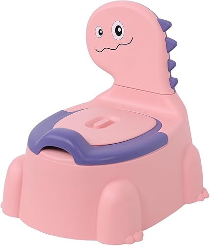 Potty Training Toilet Dinosaur Potty Training Seat Potty Toddler Potty With Non-Slip Rubber Travel Potty For Boys Girls Baby Potty Training Toilet Kids Toilet Seat Children Portable Toilet Yellow - Jamouz