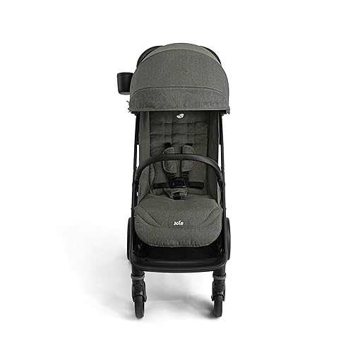 Joie Nutmeg Compact Travel Stroller – Lightweight, with One-Hand Fold, Multi-Position Recline – Newborn to Toddler Travel-Friendly Design (Shale) - Jamouz