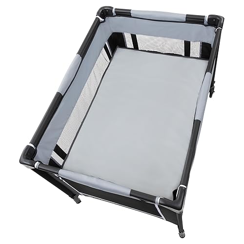 Baby Trend Portable Playard with Bassinet, Twinkle Lime - Jamouz