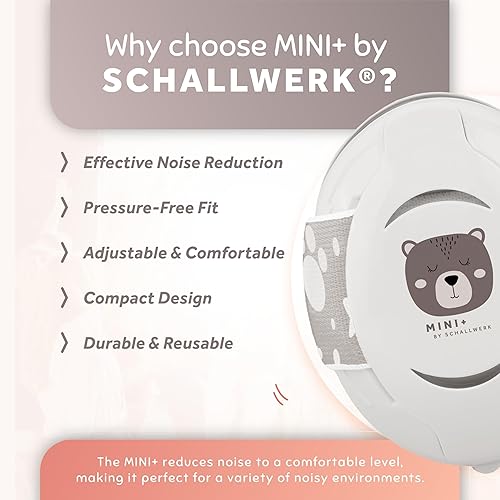 Schallwerk ® Mini+ Baby Ear Muffs – Noise Protection for Babies, Infants, Toddlers – CE & ANSI Certified Headphones - Jamouz