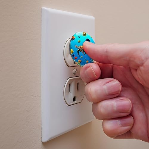 12 PCS Baby Child Proofing Outlet Covers, Electrical Safety Socket Protection Caps for 2-Prong Power Wall Plate Pure Black, czbhg-001 - Jamouz