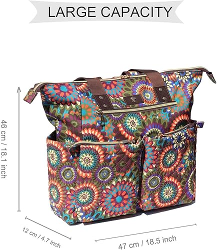 Diaper Tote Bag Totepack Backpack 2 in 1 for Women Multifunctional Large Capacity with Insulated Pockets Travel - Jamouz