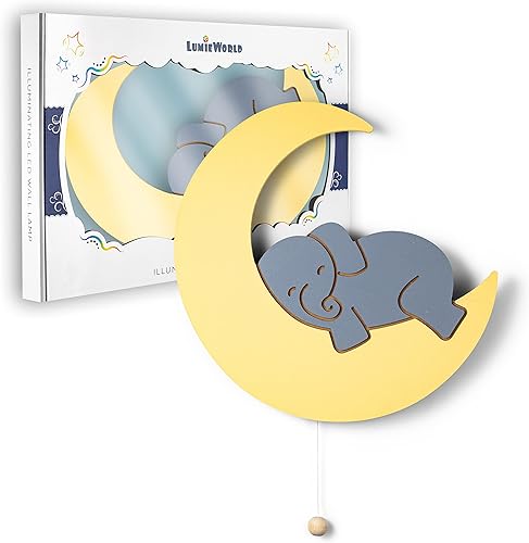 Lumipets Lighted Balloons, Nursery Night Light, Wall Mounted Lighted, Battery Operated Cloud Light Sign–Lightweight Kids Night Light for Babies, Toddlers, Kids - 17.7 x 11.2 x 1.5-in - Jamouz