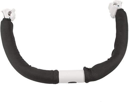Baby Stroller Handle Curved Design Adjustable Bumper Bar for Baby for Dolls for Toddlers(Black) - Jamouz